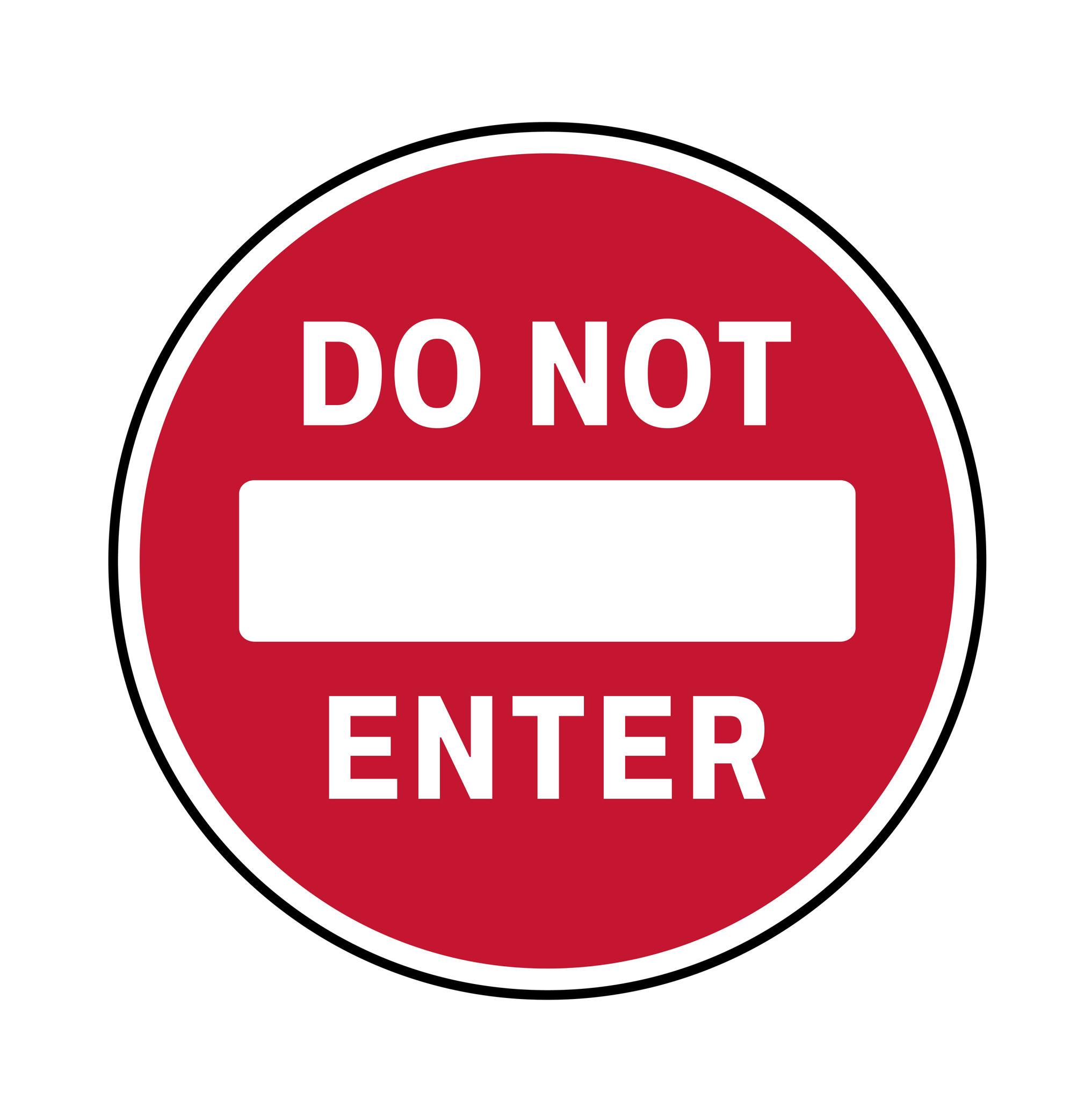 Do Not Enter